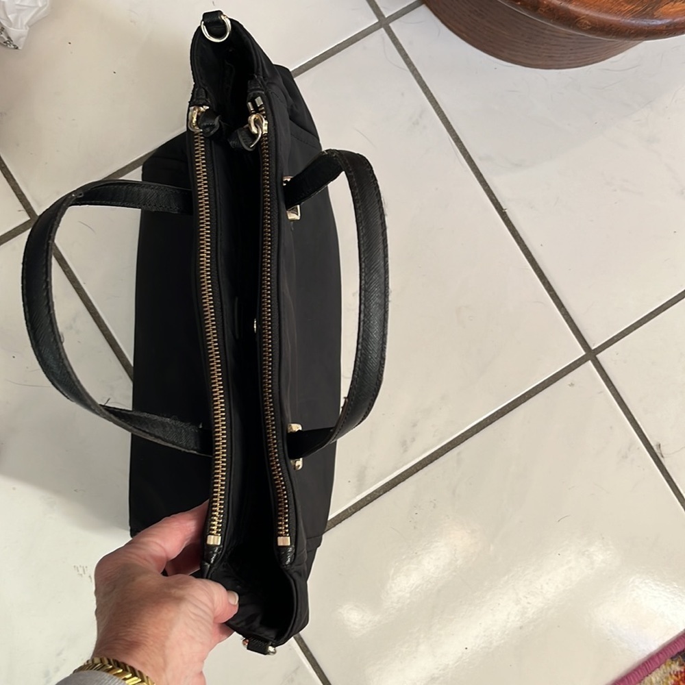 Kate Spade  Tote  Nylon  Triple compartment satchel  Black Size 9”h x 11”w x 3.5 - Picture 7 of 13